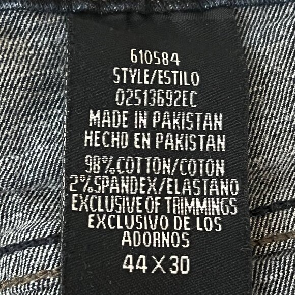 Urban Star Men's Blue Straight Leg Stretch Denim Jeans Size 44x30 Regular - Picture 8 of 12